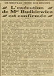 l'agence des soviets confirme l'éxécutionde Mgr Budkievicz par la Tcheka