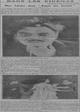 "Soyez ma femme", le dernier film de Max Linder et une photographie de l'artiste les yeux exhorbités et les cheveux dressés sur la tête, du rire en perspective
