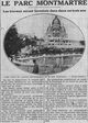 l'état actuel des travaux d'aménagement du parc de la butte Montmartre