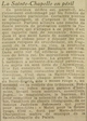 il y a cent ans  la Sainte-Chapelle est en péril, elle se dégrade sous l'action des fumées de l'atmosphère parisienne