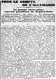 LOuest Éclair : cette reprise de possession du Bagdad-Bahn pour le compte de l'Allemagne est un incident sur lequel il faut s'arrêter