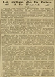  L' Oeuvre « ils font la grève de la faim, je ne puis que les laisser faire. le reste regarde la médecin qui les visites tous les jours »