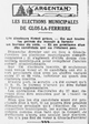 De Glos-la-Ferrière, les électeurs firent grève....et en proclama élus des candidats qui ne l'étaient pas, on a pas fini de voter à...