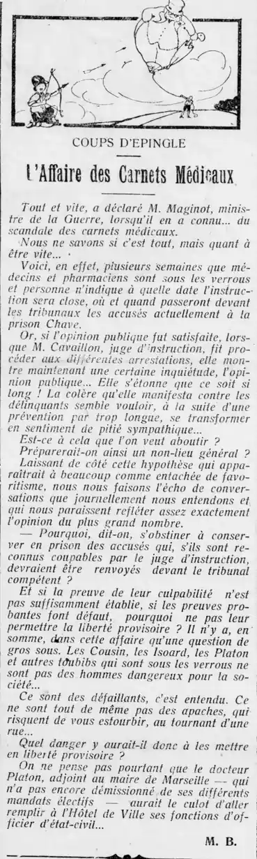 coup dépingle carnets médicaux