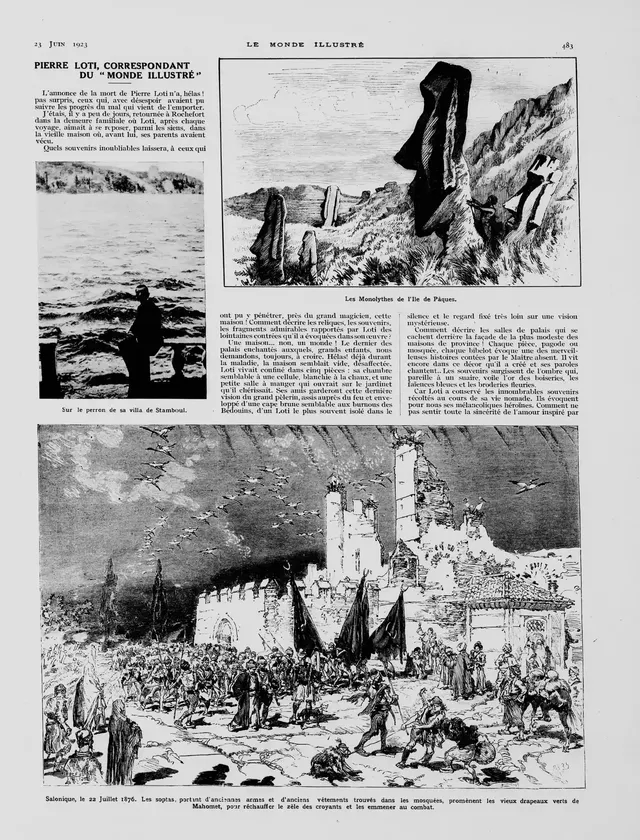 Pierre Loti correspondent from Le Monde illustré