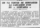 une brève qui annonce le départ d'une expédition pour tenter de retrouver le trésor du Lusitania