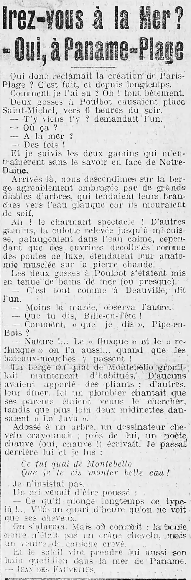 A La Presse 01 Paris plage 1