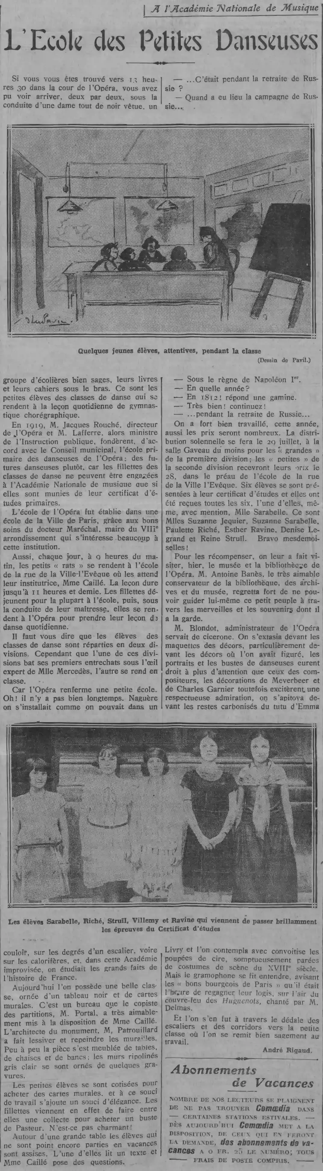 les petits rats Opéra