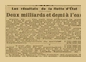 Pendant la guerre l'État a estimé indispensable de se constituer une flotte. il aurait pu utiliser le service des armateurs mais a préferé leur faire concurrence. Où en sommes nous ?
