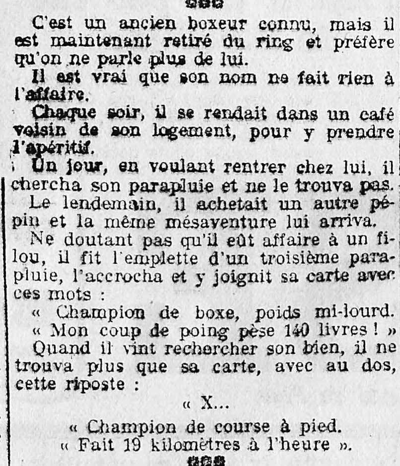 A La Presse 02 parapluie du boxeur 2