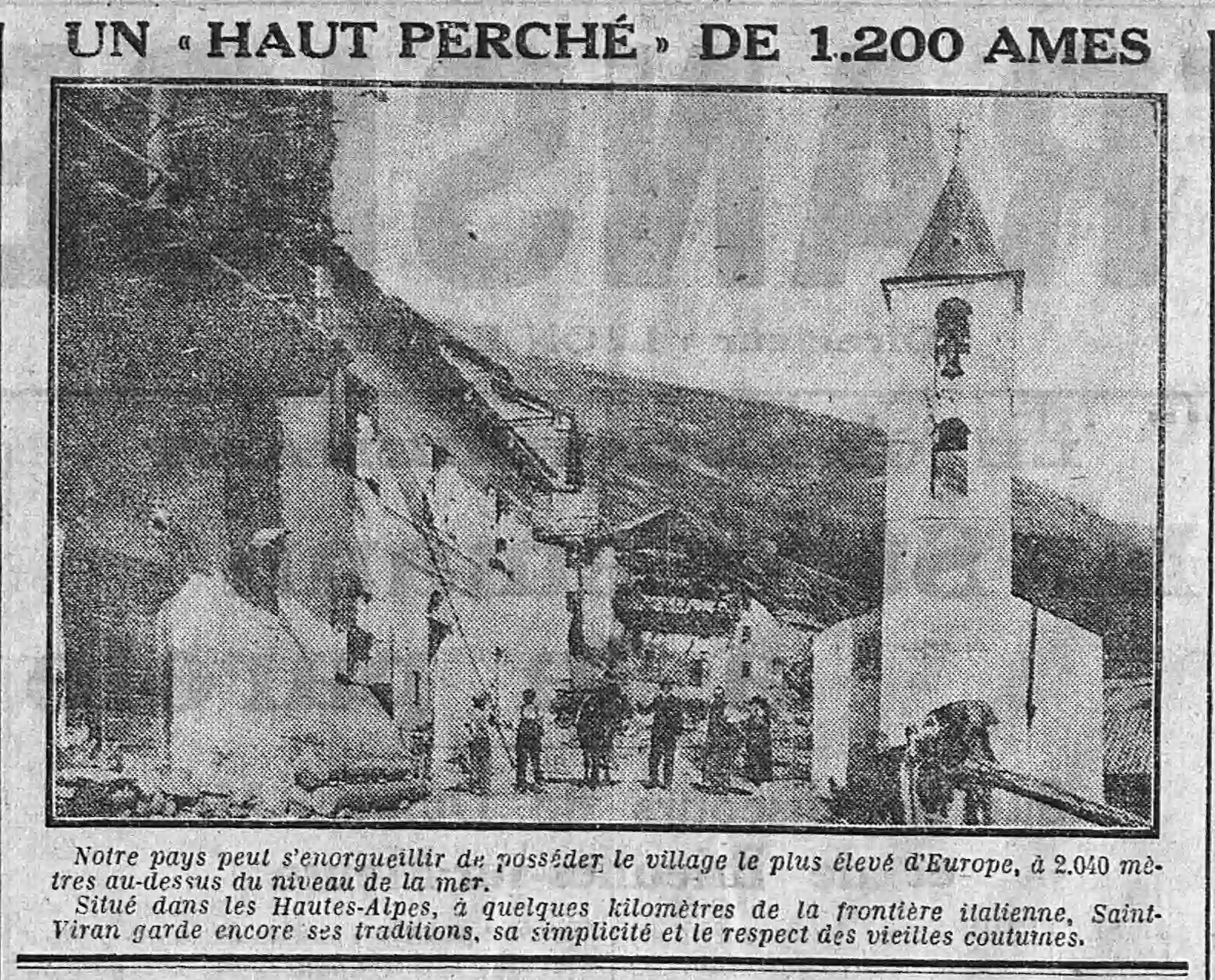 Saint-Véran village le plus dEurope