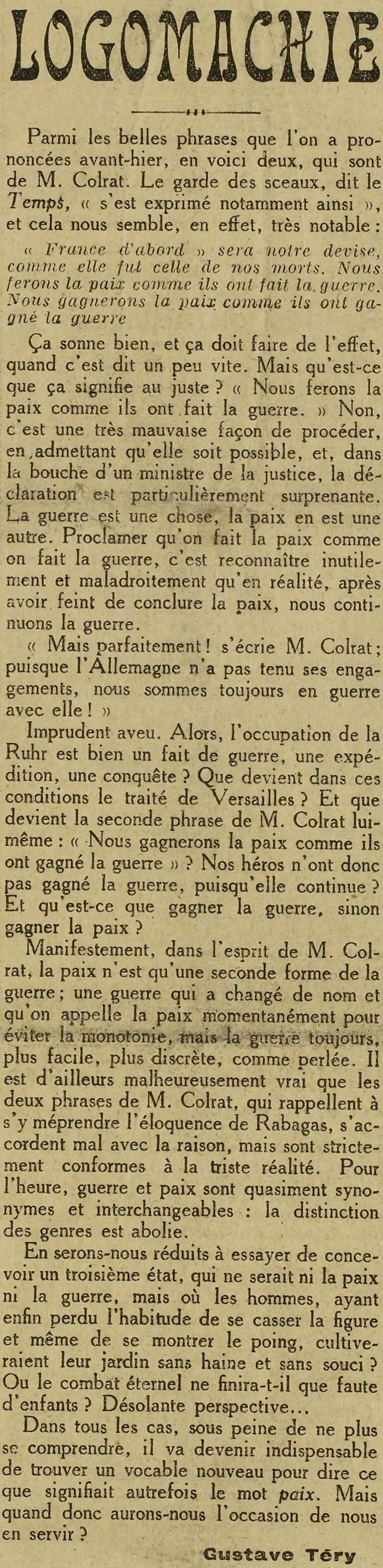A LOeuvre article 01 logomachie Téry 1
