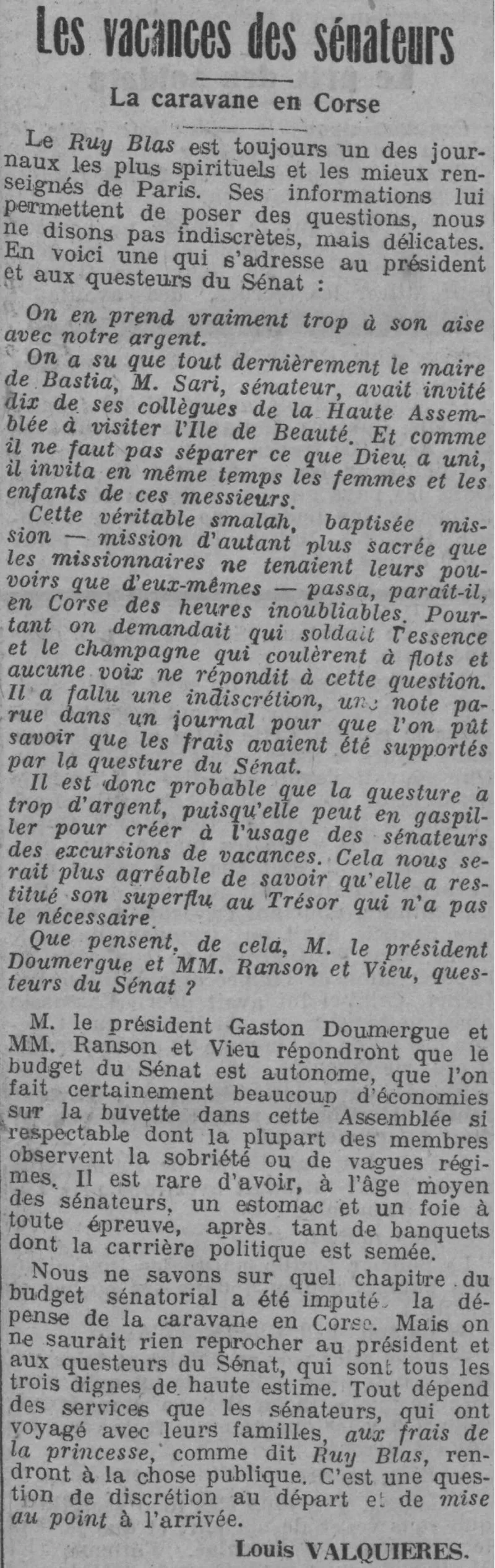 A LHomme libre article 01 le sénat en Corse 1