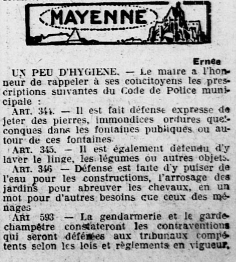 A LOuest Éclair article 05 eau des fontaines 5