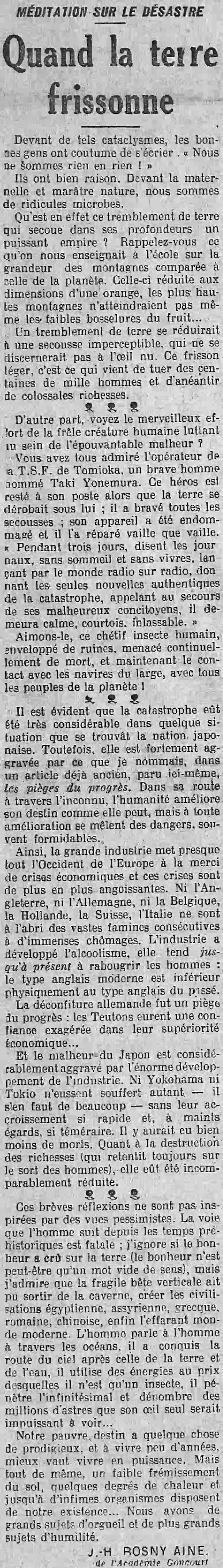 AAA AALIntransigeant article 01 seisme JH Rosny 1