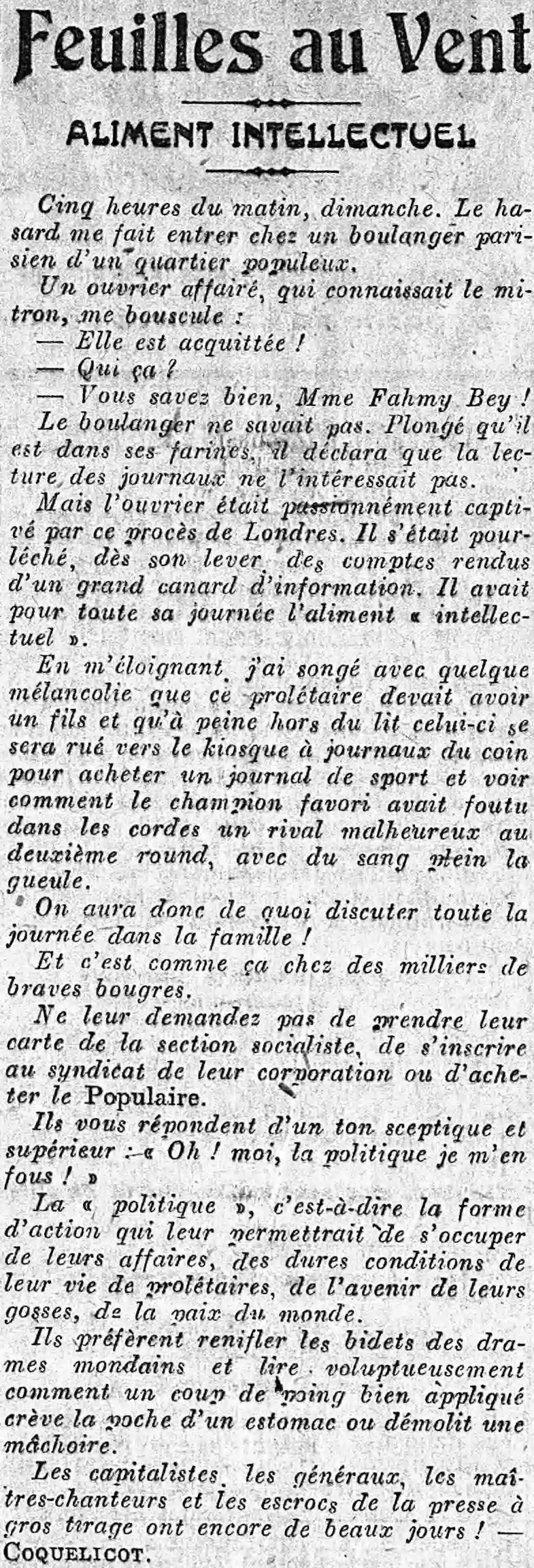 aliment intellectuel