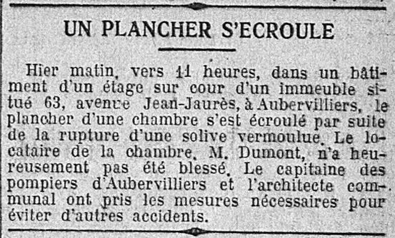 A LÉcho de Paris article 03 un plancher sécroule 3