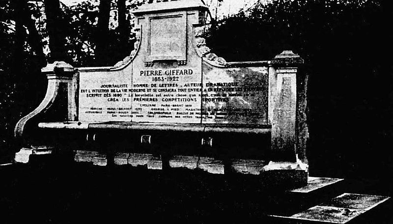 Banc Pierre Giffard fôrêt de St Germain à la Croix de Noailles