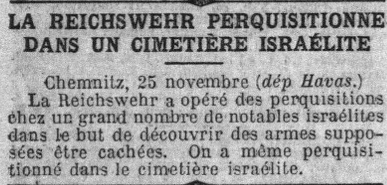 search by the Reichwehr