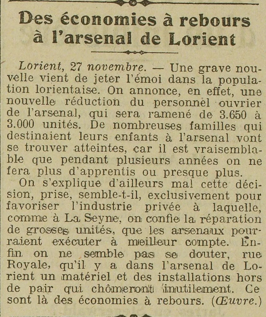 privatization of Arsenal Lorient