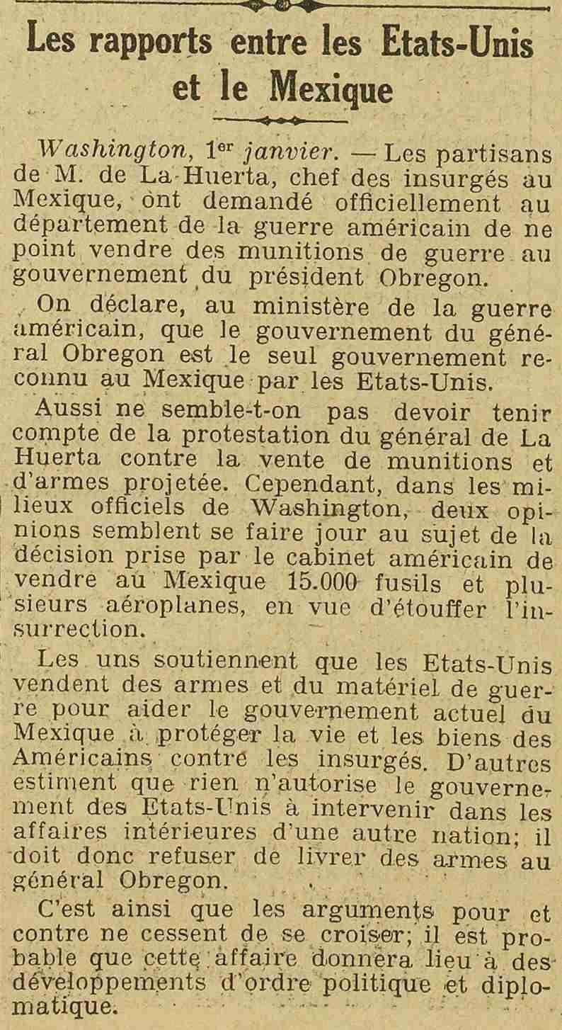 les USA et insurrection mexicaine - the USA and Mexican insurrection -