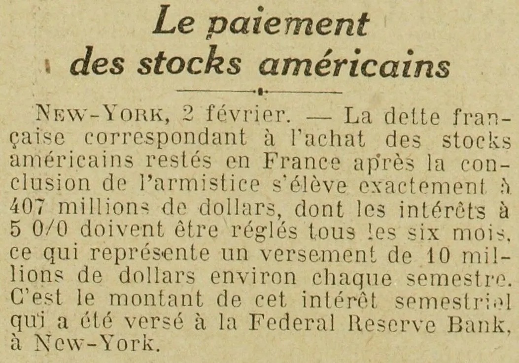 apaiment des stocks américains