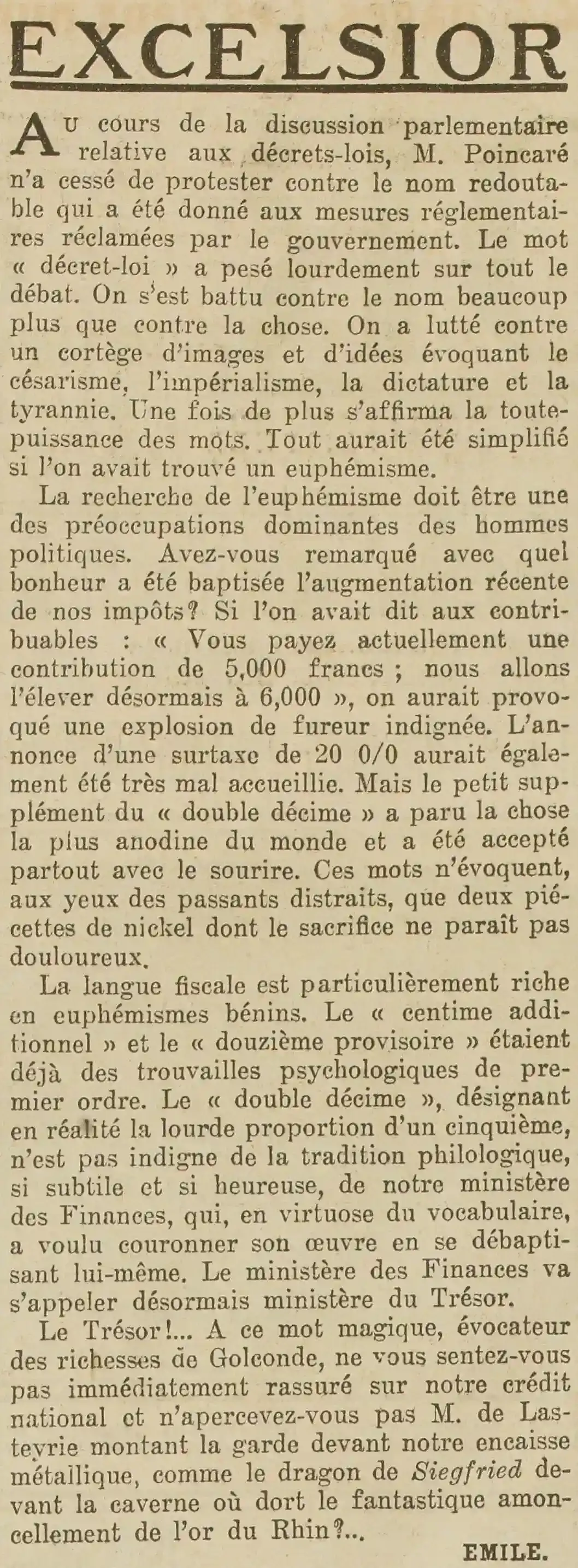 euphémisme langage politique