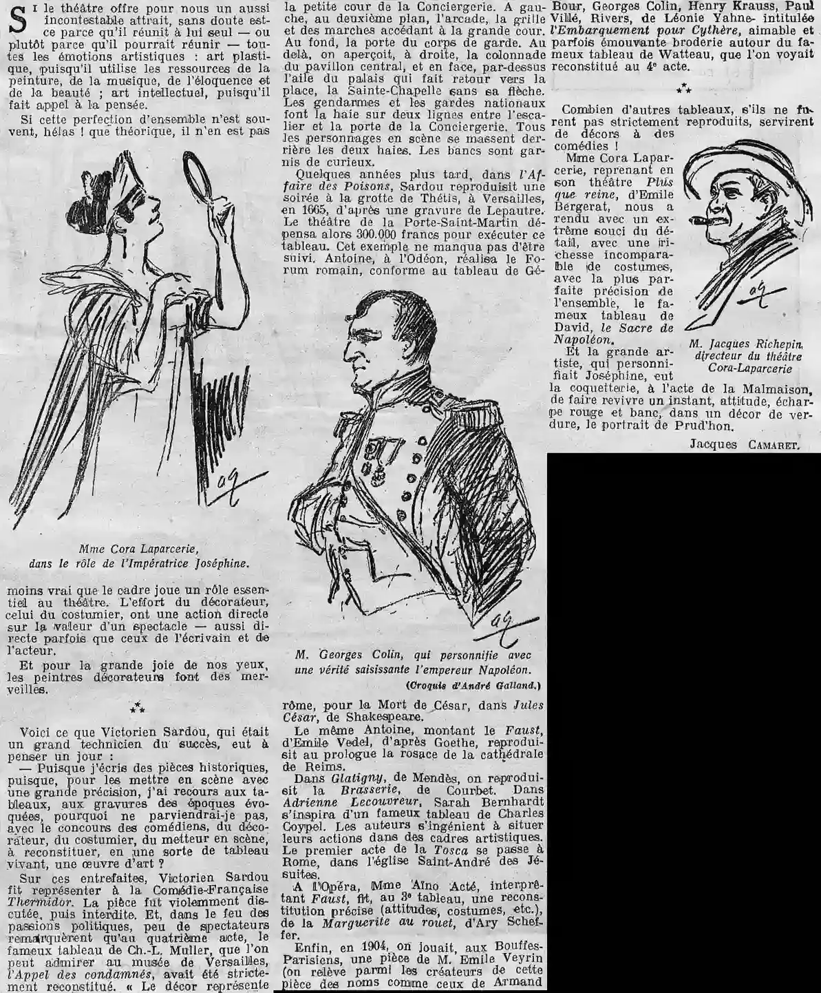 les décors de théâtre et la peinture