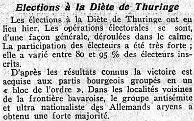 élections en Thuringe