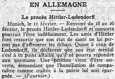 procès Hitler Ludendorf