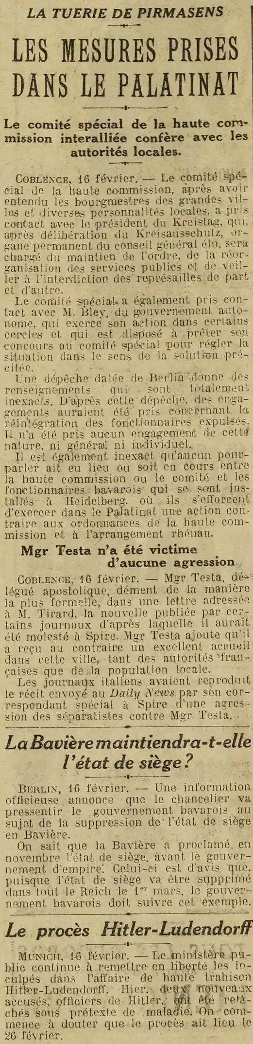 après la tuerie de Pirmasens
