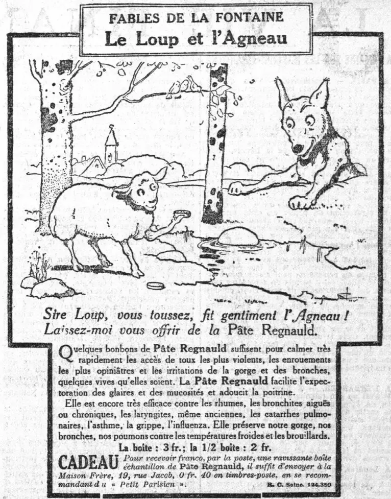 a Le Petit Parisien 19240217 art 06 pub le loup et lagneau 6