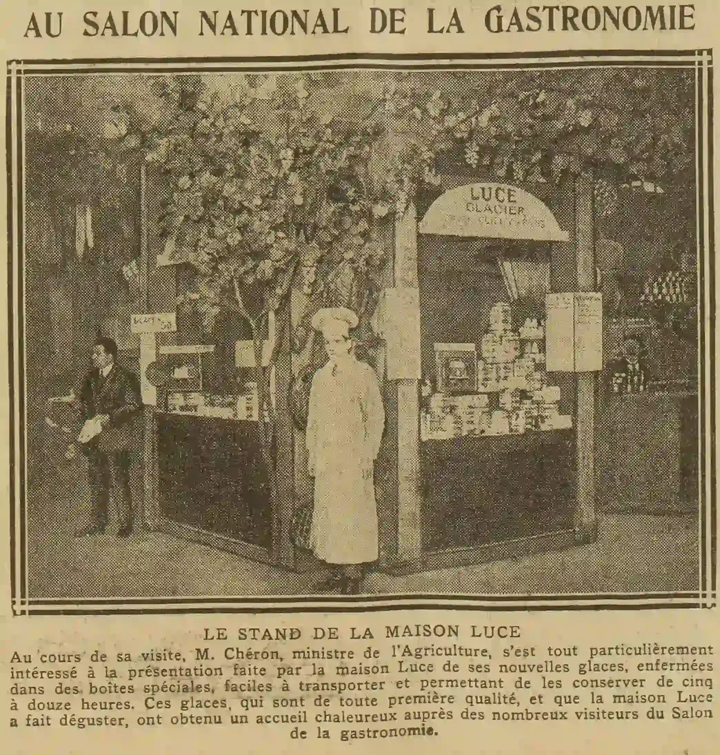 salon de la gastronomie avec les glaces Luce