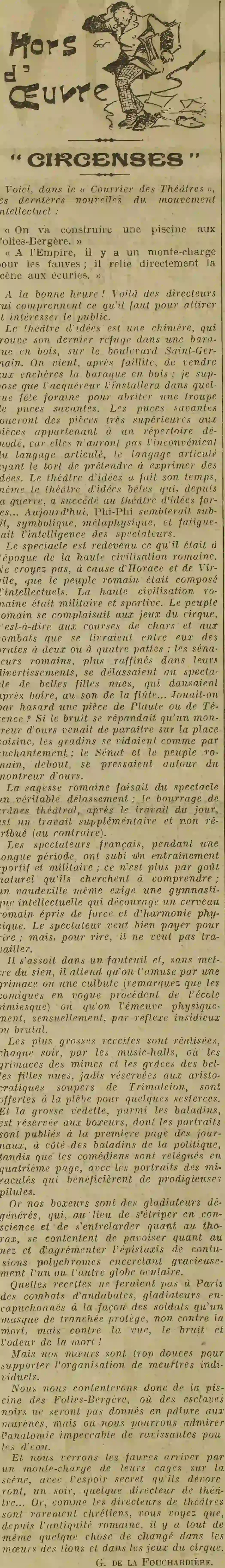 jeux du cirque
