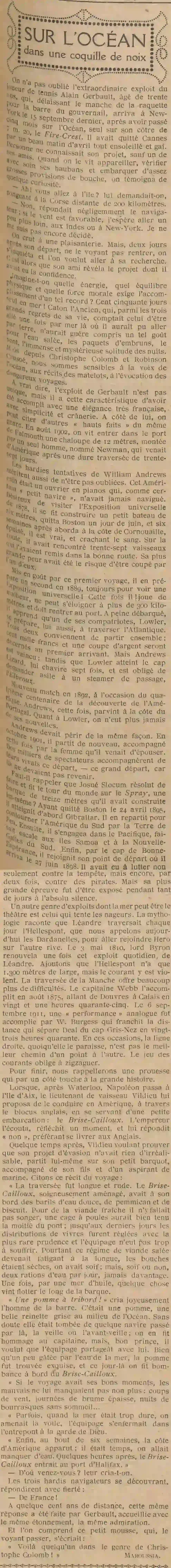 seul sur l'océan