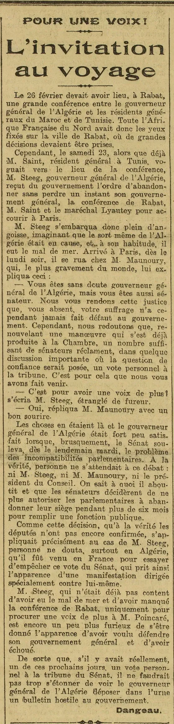 voyage éclair