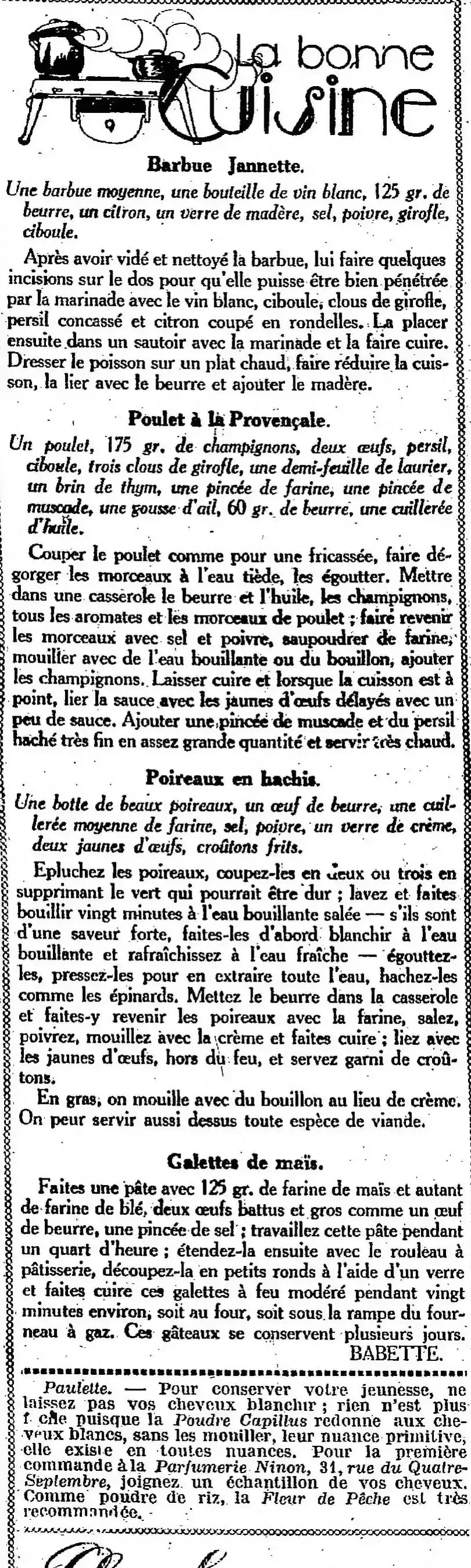 recettes de nos ancêtres