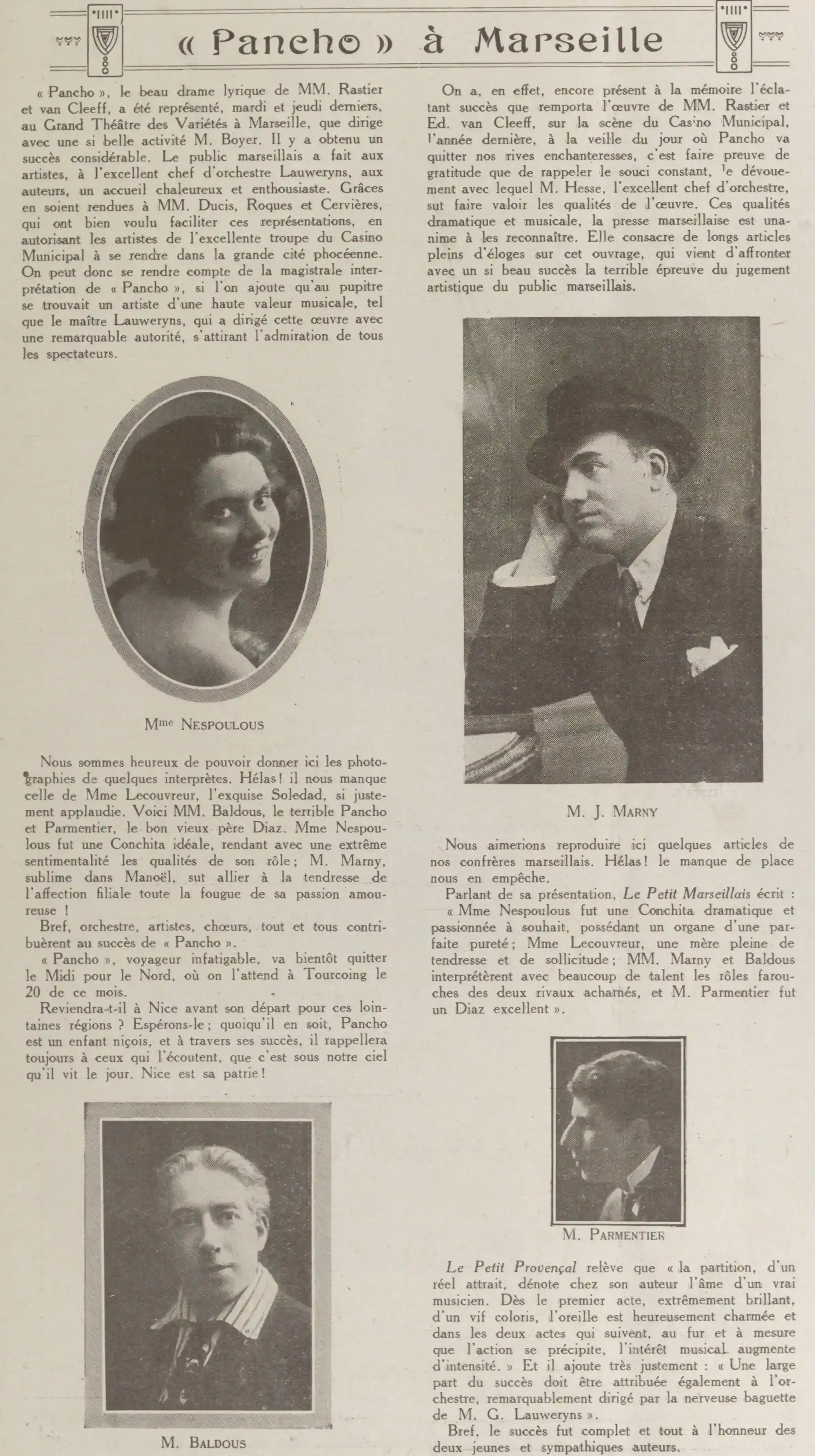 a LÉclaireur du dimanche 1924 03 09 art 38 0 Pancho 38