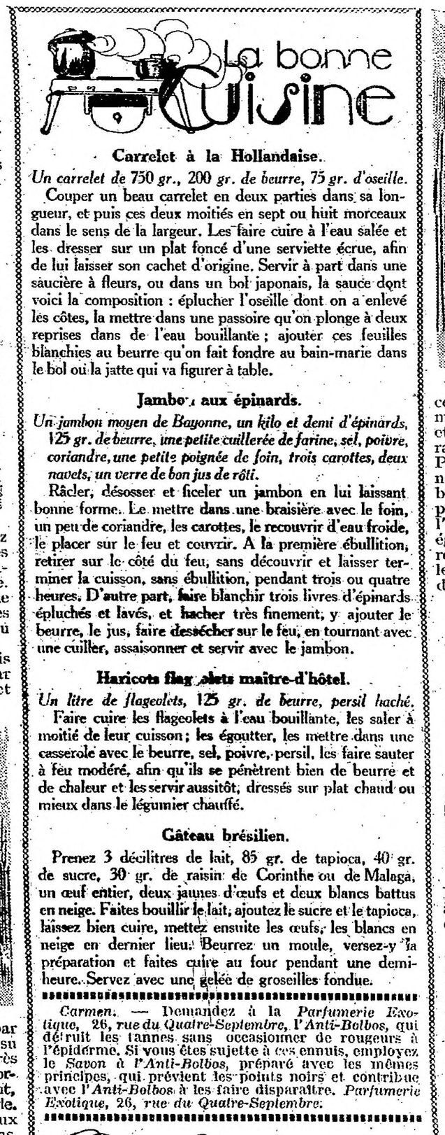 les recettes de la bonne cuisine française