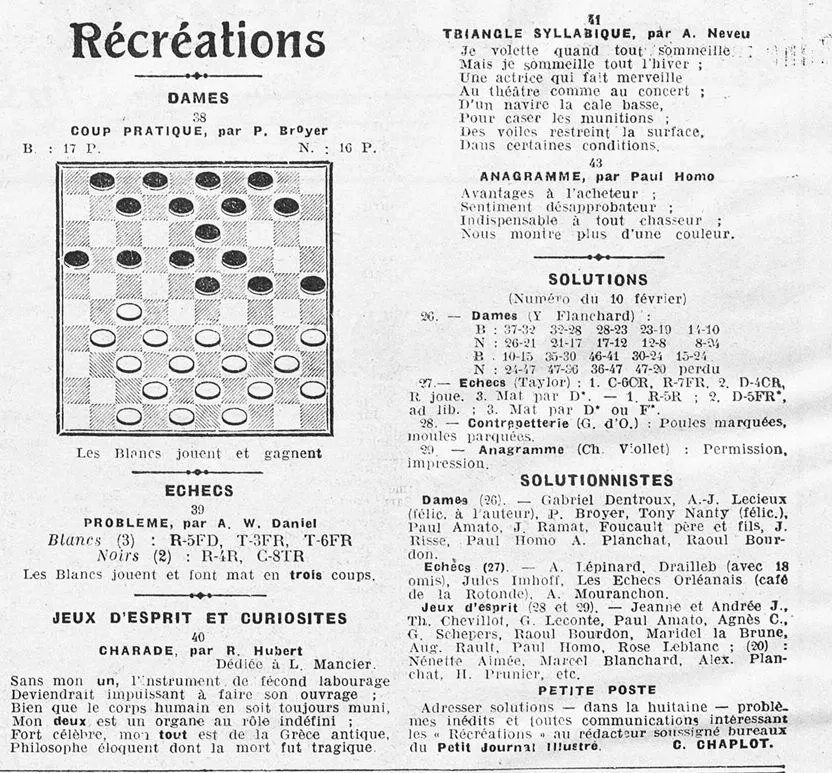 Le Petit journal illustré  récréations