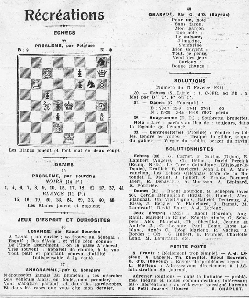 Les récréations hebdomadaires