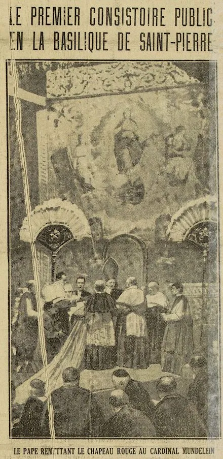  le premier consistoire public en la basilique Saint-Pierre,