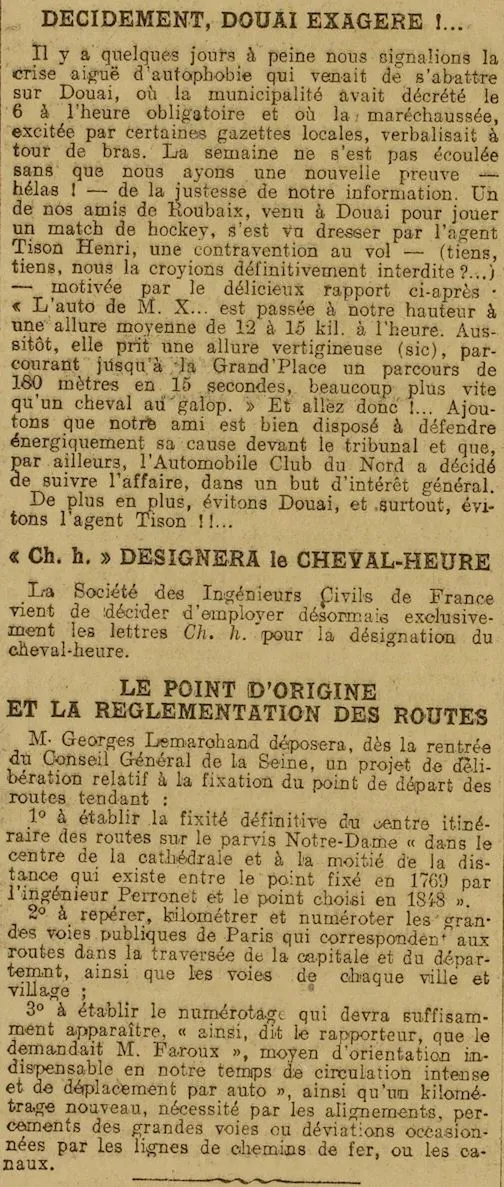 Douai les contraventions à la volée