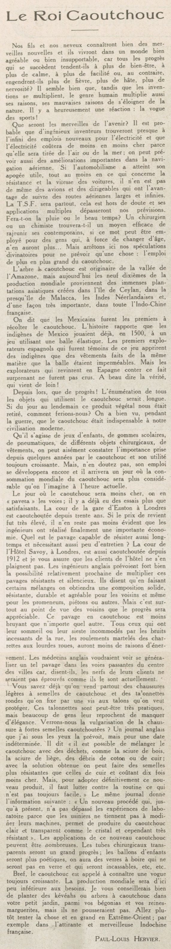 le roi caoutchouc