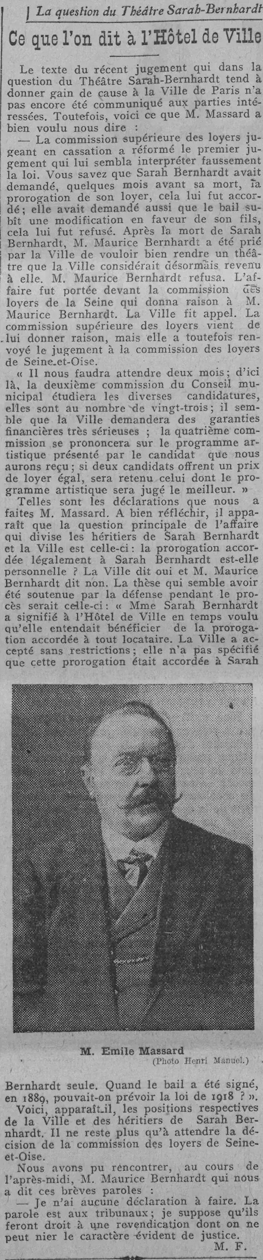 théâtre Sarah Bernhardt