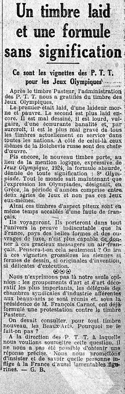  timbre des JO sont laids