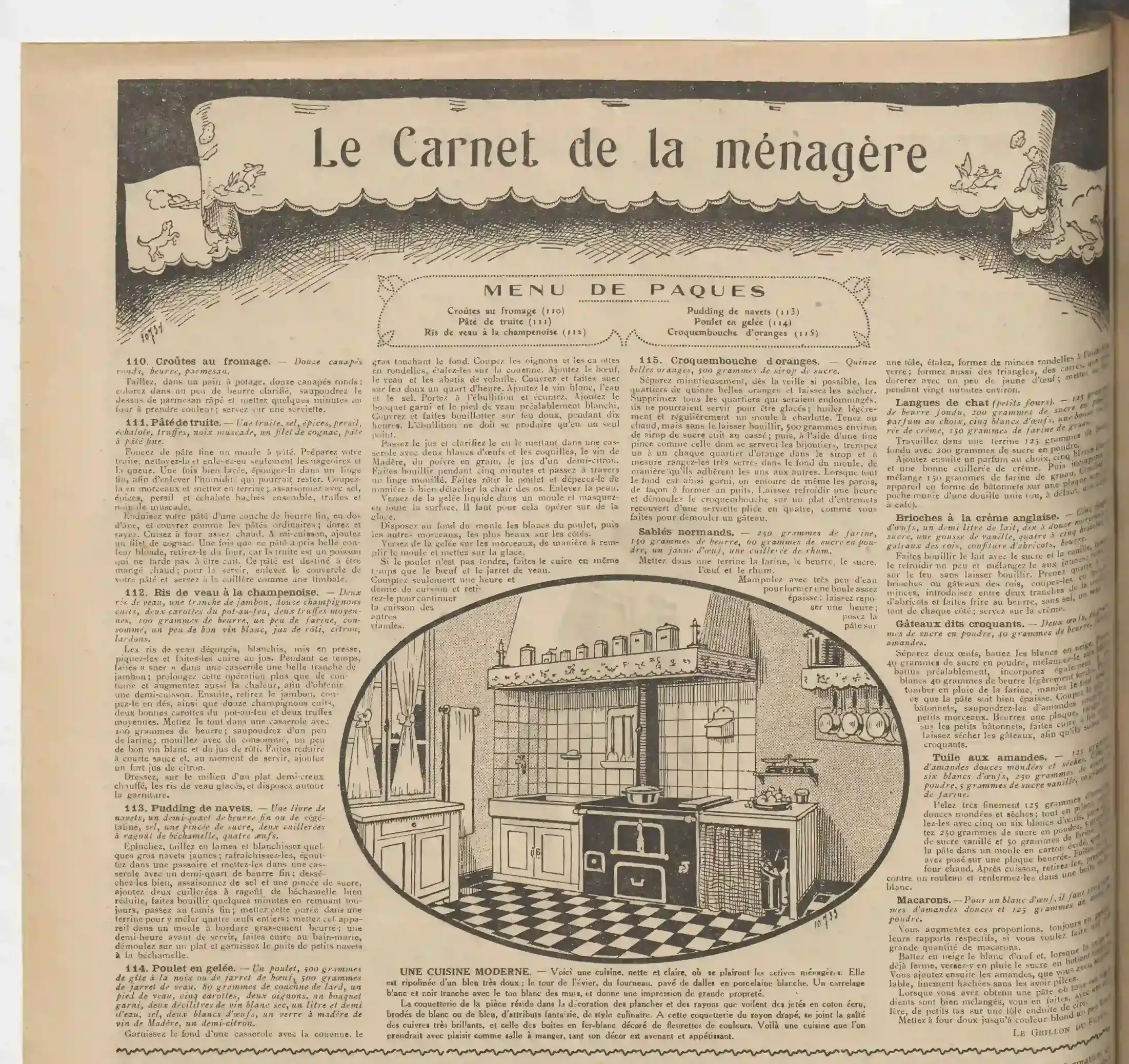 a Le Petit écho de la mode 19240420 art 06 menu de Pâques 6