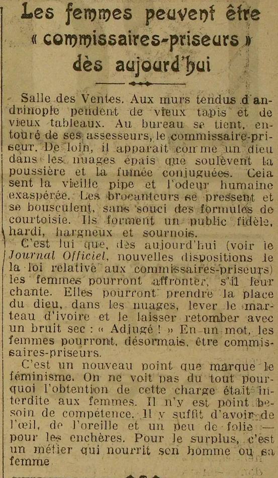 a L Oeuvre 19240424 art 02 commissaire priseur 2