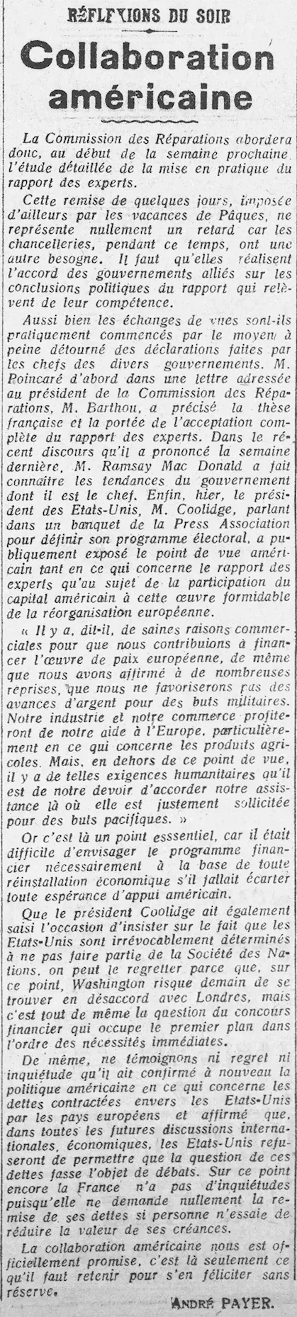 collaboration des USA avec l'Europe  1