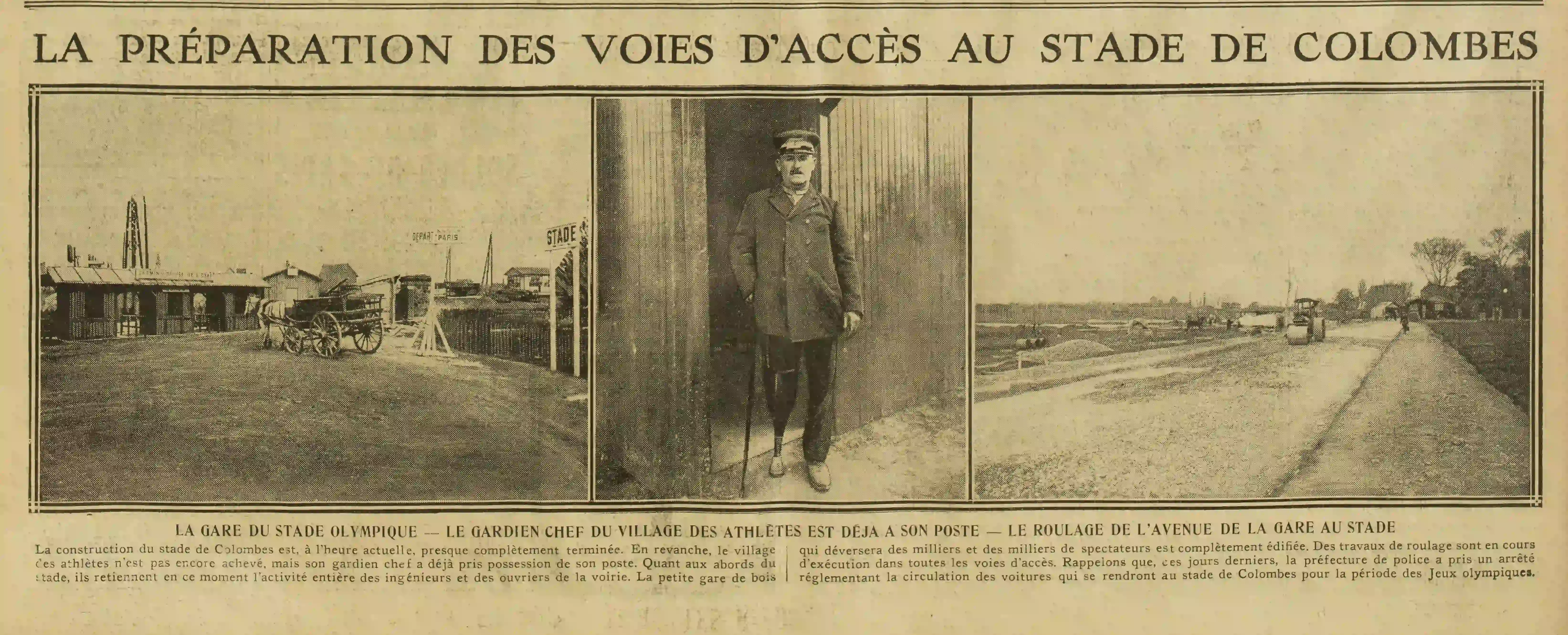 accès stade de Colombes